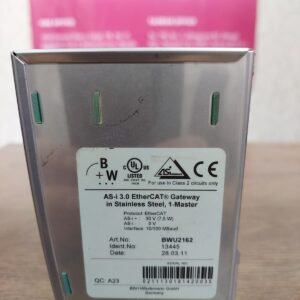 Bihl+Wiedemann BWU2162 AS-i 3.0 EtherCAT Gateway – High-Performance Industrial Networking Solution