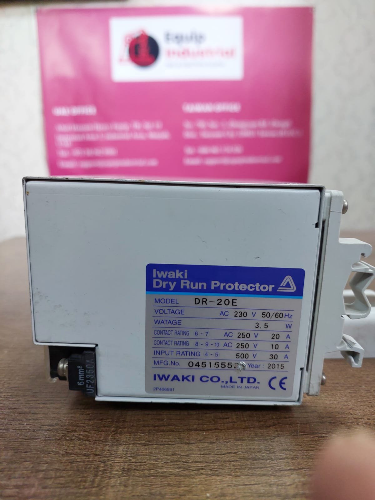 Iwaki DR-20E Dry Run Protector β 230V | Pump Protection Device - Image 2