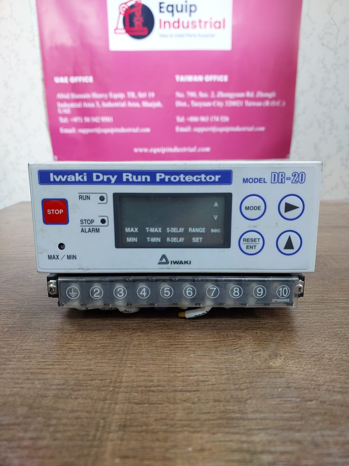 Iwaki DR-20E Dry Run Protector β 230V | Pump Protection Device